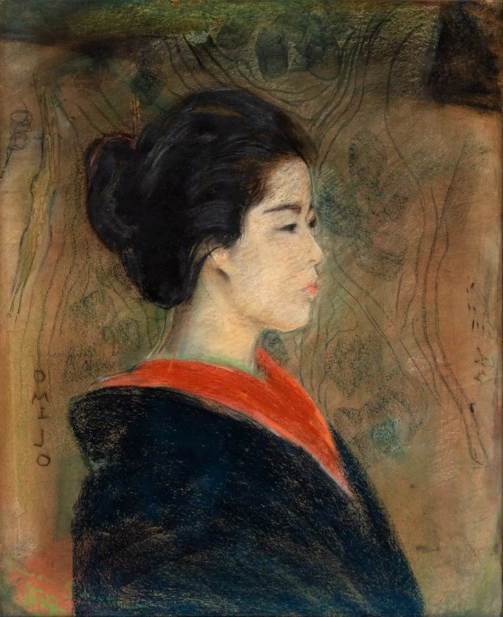 Una donna giapponese. Omijo, 1887 - 1888